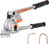 VEVOR Pipe Tube Bender, 1/4", 3/8", 1/2" (12.7mm) OD, 3 in 1 Manual Level Tube Bender, 180° Copper Aluminum Pipes Bending Tool for Automotive Repair, HVAC Air Conditioning