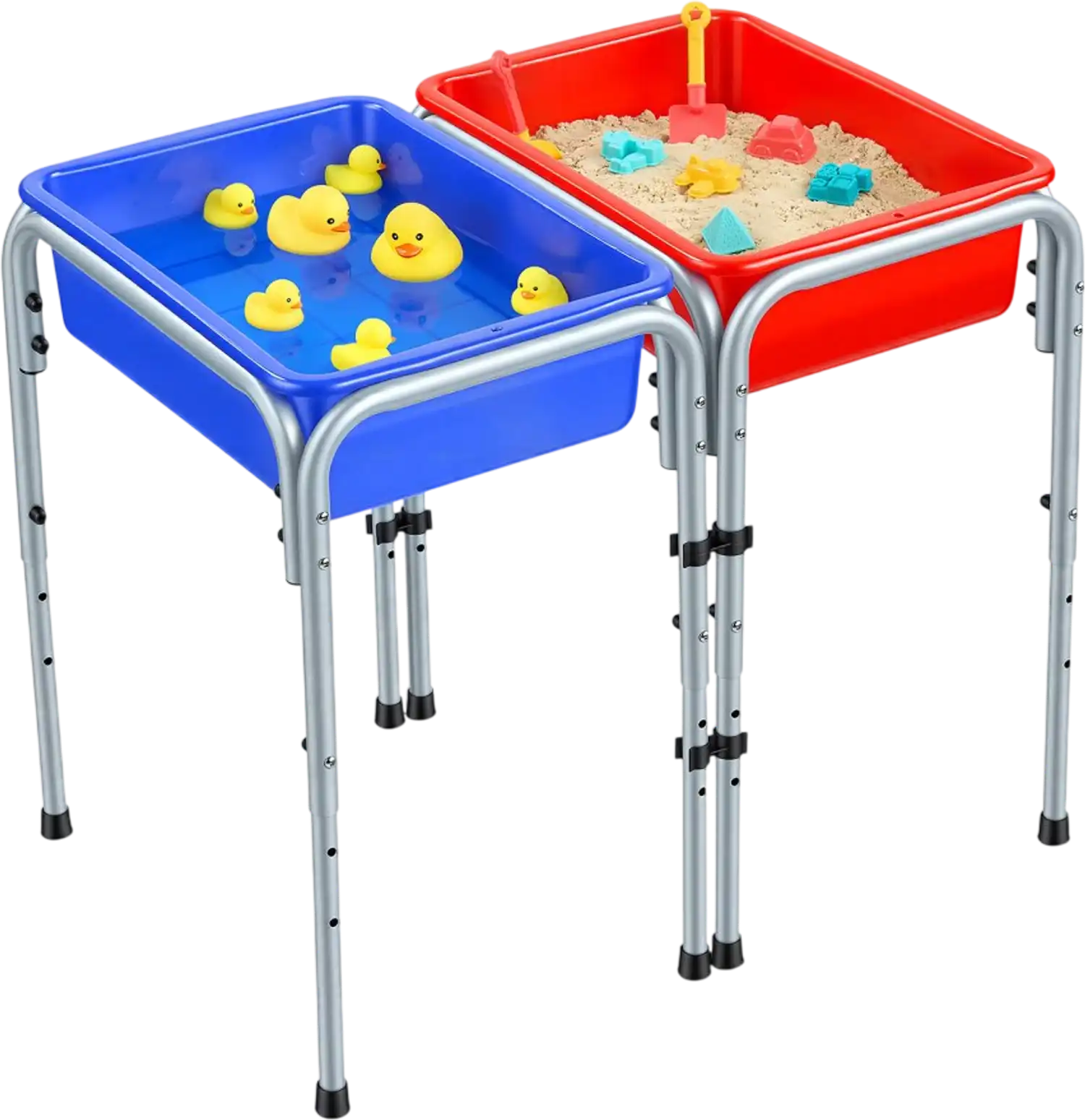 Vevor Sensory Table Adjustable 2-Station Sand and Water Play Table New
