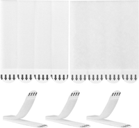 VEVOR Picture Hanging Strips, 34 Pairs, Large Picture Hangers with Removable Adhesive, Hook & Loop Strips, Wall Hanging Strips for Damage Free Picture Hanger, Mounting of Photos, Frames, Wall Decor