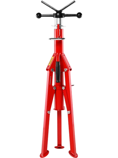 VEVOR V Head Pipe Stand Adjustable Height 28-52 Inch, Pipe Jack Stands 2500 LB. Capacity,Folding Portable Pipe Stands 1/2 to 12 Inch Pipe Supporting,Steel Jack Stands