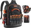 VEVOR Tool Backpack, 64 Pockets, Heavy-duty Tools Storage Organizer Work Bags with Laptop Compartment & Molded Base, Electrician Jobsite Backpack for Electrician, Repairman, and HVAC Techs
