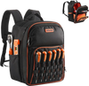 VEVOR Tool Backpack, 49 Pockets, Heavy-duty Tools Storage Organizer Work Bags with Laptop Compartment & Reinforced Fabric Base, Electrician Jobsite Backpack for Electrician, Repairman