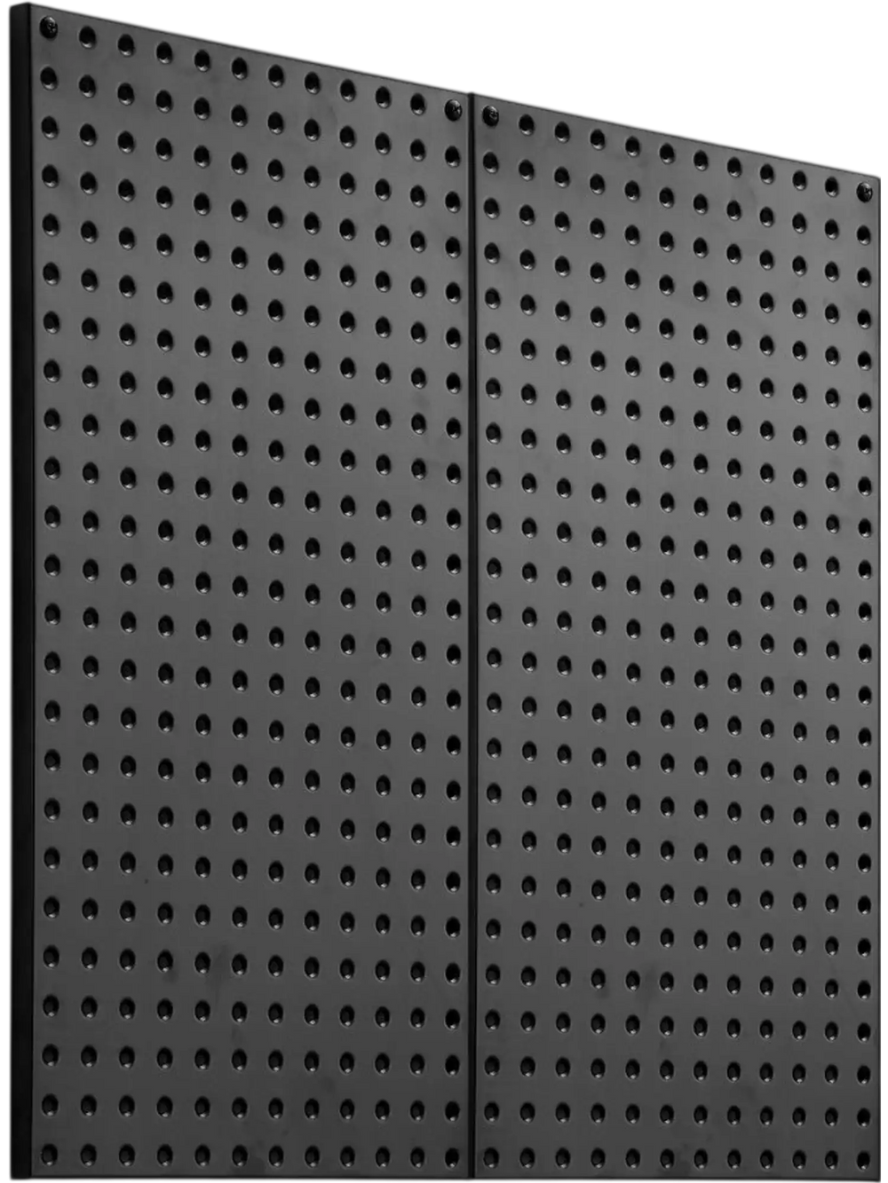 VEVOR Metal Pegboard Panels, 24" x 12" Pegboard, 2 Panels, Heavy Duty Steel Peg Board Wall Organizer, for Living Room Garage Tool Storage Workbench Office Organization Craft Room Kitchen Home, Black