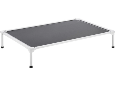 VEVOR Elevated Dog Bed for Large Dogs, Portable Raised Dog Cot with Aluminum Tube Metal Frame and Breathable Textilene Mesh, Indoor & Outdoor Pet Cooling Raised Hammock Bed, XL, Gray