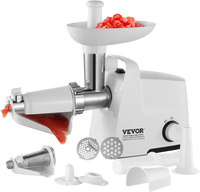 VEVOR Electric Tomato Strainer, 300W Tomato Sauce Maker Machine, 4 LBS/Min Food Strainer and Sauce Maker, Pure Copper Motor Food Mill with Reverse Function for Tomato Strawberry Blueberry Sauce