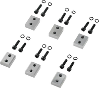 VEVOR Electric Rebar Cutter Blade, 6 PCS 16mm(5/8 Inch) Cutting Diameter, HRC58-60 Hard Hydraulic Rebar Blade Replacement Jaw Blades with 12 Hexagon Screw and 12 Spring Washer, for Model RC-16