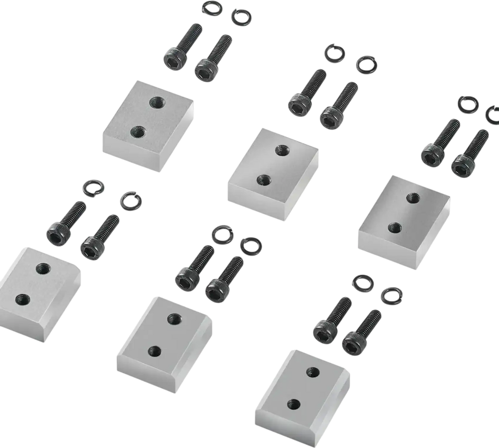 VEVOR Electric Rebar Cutter Blade, 6 PCS 20/22mm Cutting Diameter, HRC58-60 Hard Hydraulic Rebar Blade Replacement Jaw Blades with 12 Hexagon Screw and 12 Spring Washer, for Model RC-20, RC-22