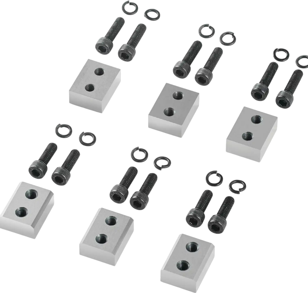 VEVOR Electric Rebar Cutter Blade, 6 PCS 25mm(1 inch) Cutting Diameter, HRC58-60 Hard Hydraulic Rebar Blade Replacement Jaw Blades with 12 Hexagon Screw and 12 Spring Washer, for Model RC-25