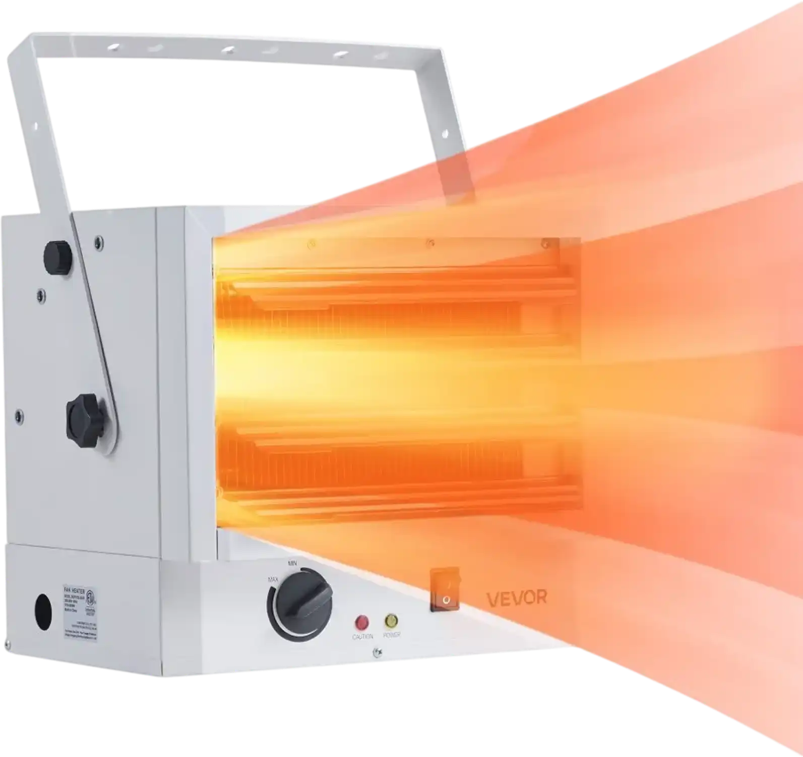 Vevor Electric Garage Heater 5000W Wall/Ceiling Mounted Shop Heater for 2 Cars 240V White New