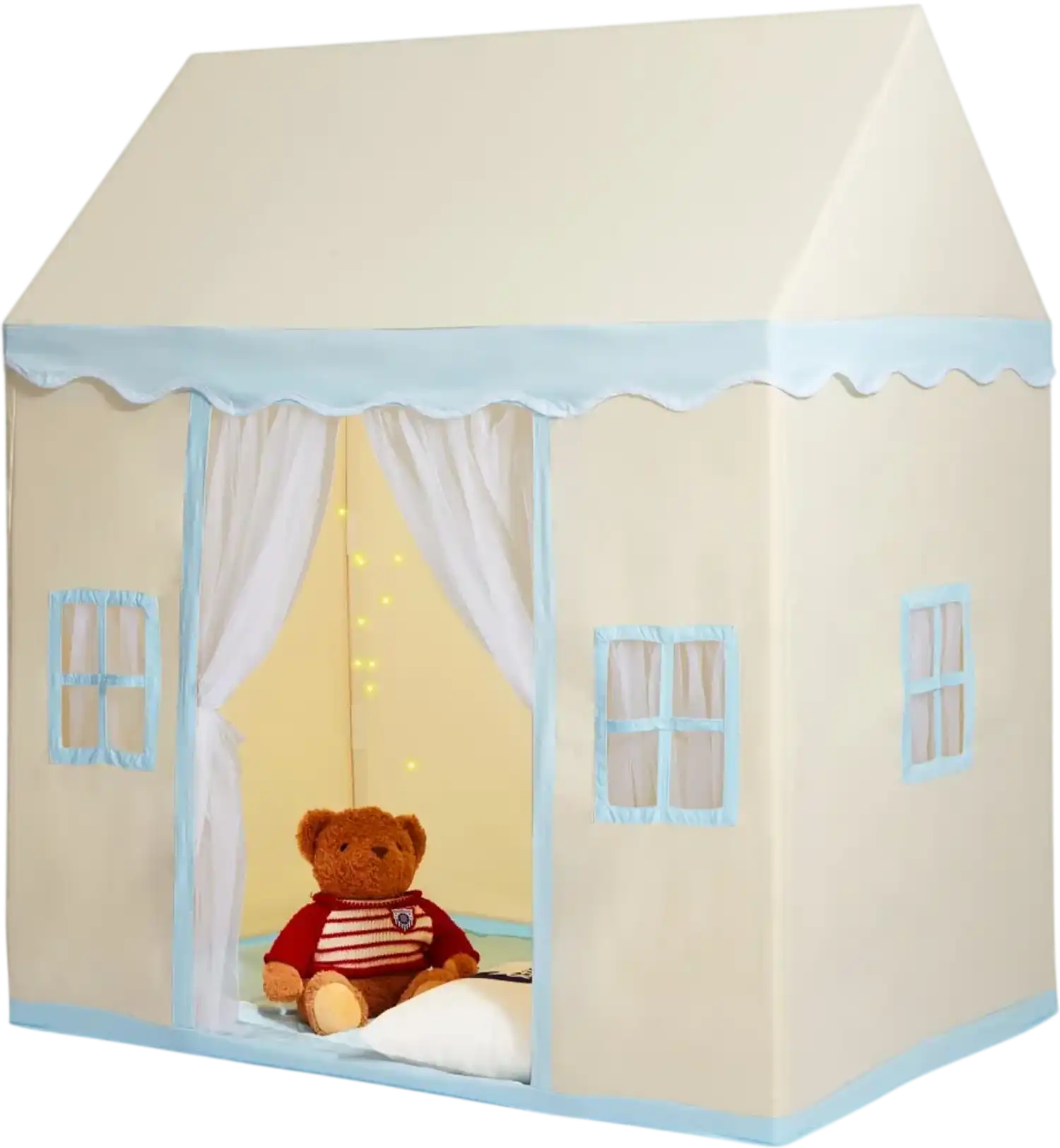 Vevor Kids Play Tent Indoor Outdoor Castle Tent Beige New