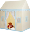VEVOR Kids Play Tent, Kids Tent for Kids 1-5 Years Old, Toddler Tent with Mat and Tent Lamp, Tent for Kids with Windows for Indoor and Outdoor, Play House Castle Tent for Boys and Girls, Beige