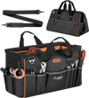 VEVOR Tool Bag, 20 Inch, 33-Pocket Portable Large Tool Box Organizer Storage, Toolbox with Big Zipper, Adjustable Shoulder Strap, Water-Resistant Carry Toolbag, for Men Women Dad Husband Fathers Day