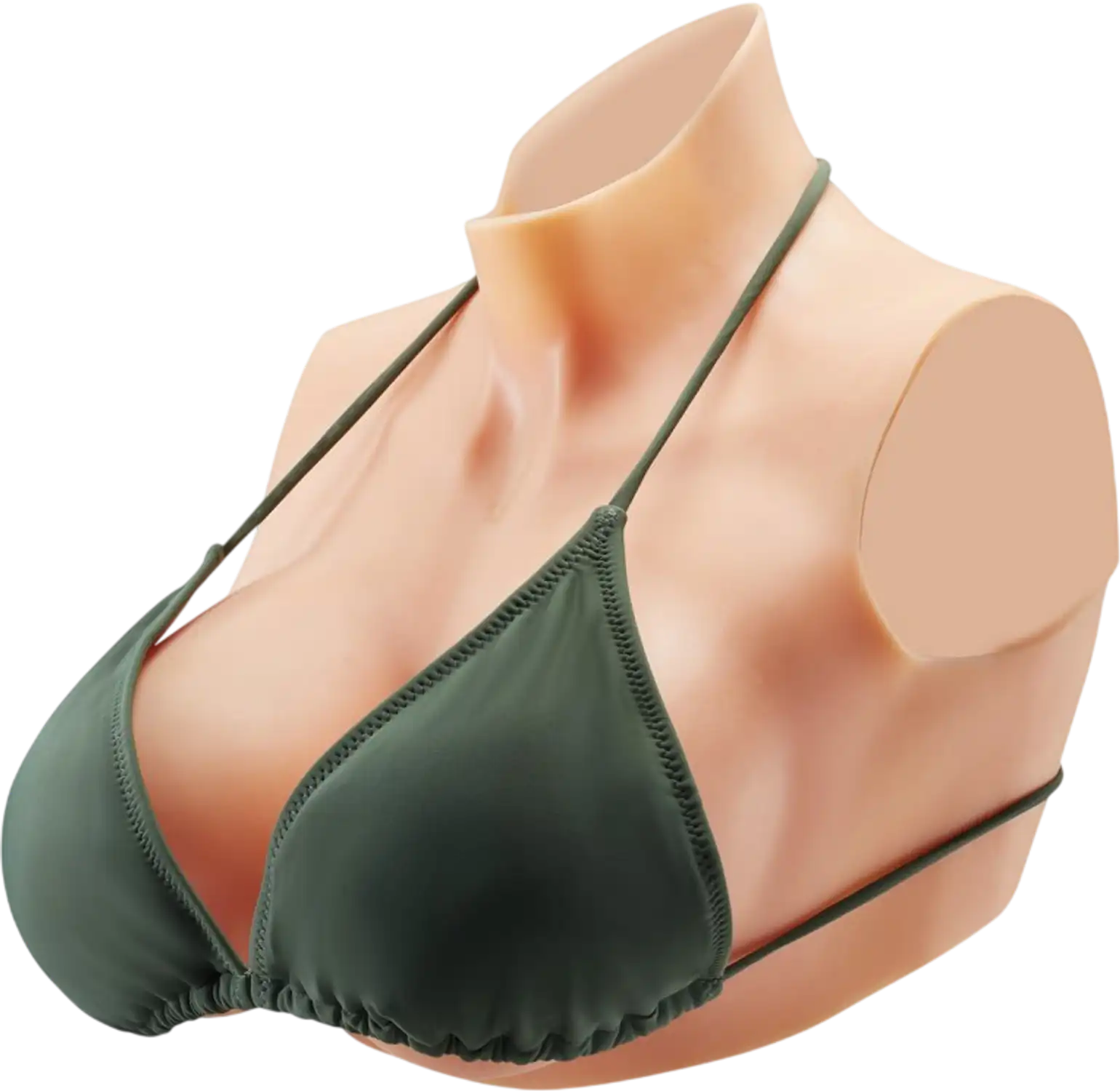 Vevor Breastplate Realistic E-Cup High Neck Silicone Breast Forms New