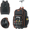 VEVOR Rolling Tool Backpack, 110 lbs Load Capacity, 72 Pockets Heavy Duty Roller Tool Bag on Wheels, Adjustable Telescoping Handle & Stable Base, Toolbag Organizers for Construction, Mechanic