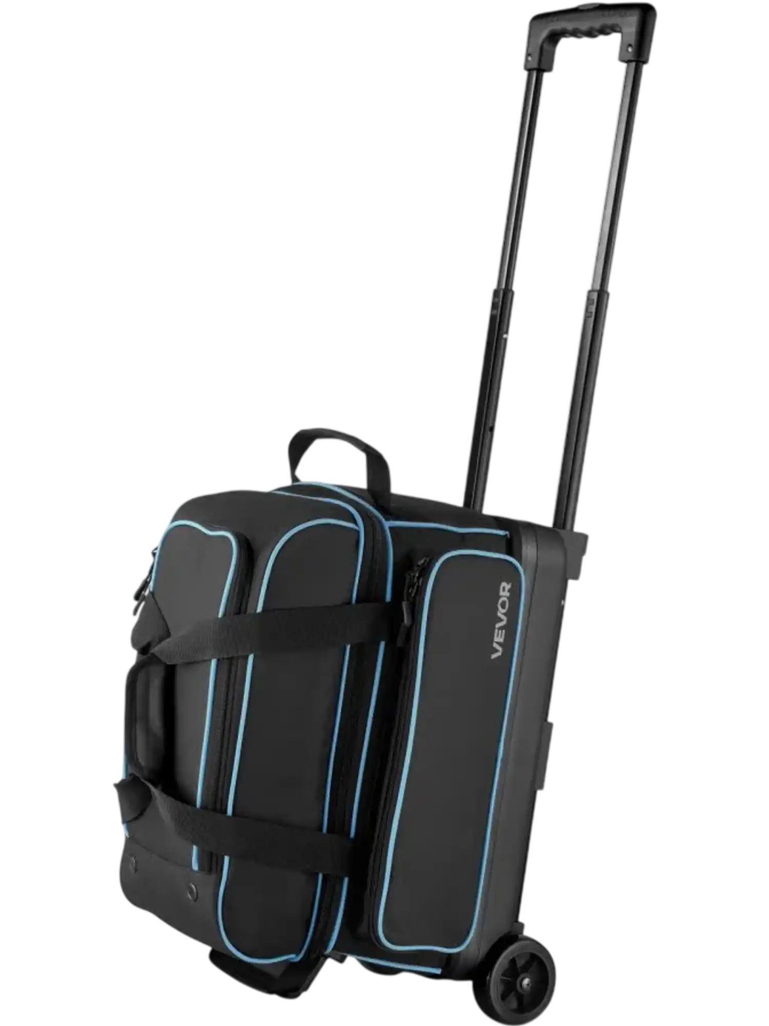 Vevor Bowling Bag 2 Ball Roller with Wheels Shoe Compartment New