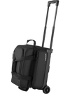 VEVOR Bowling Ball Bag, 2 Ball Double Roller Bowling Bag with Wheels, Featuring a Separate Compartment for Shoes (Up To US Size 16) & Oversized Accessory Pocket, Retractable Handle Extends to 41.32 in