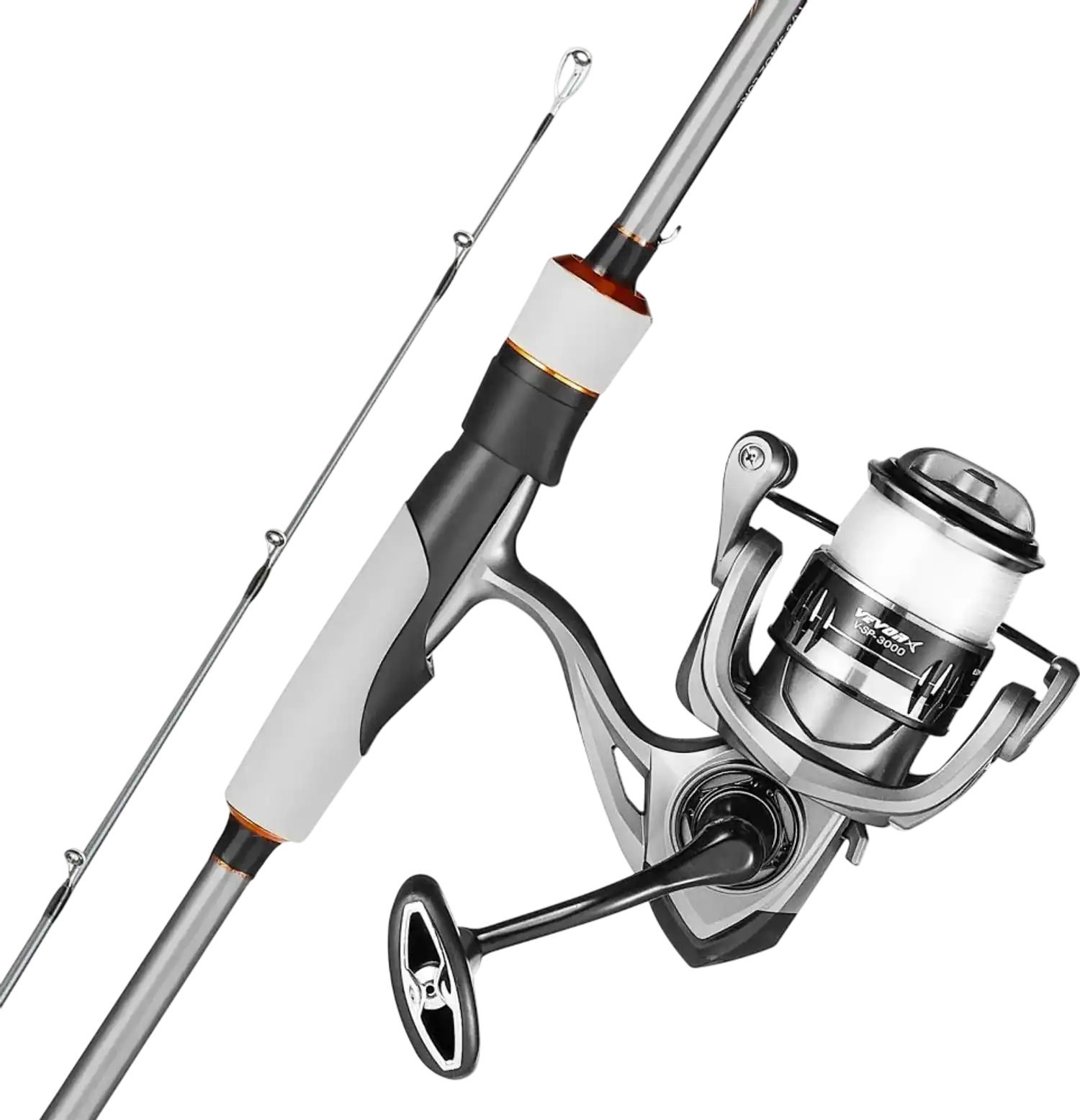 Vevor Rod and Reel Combo 6.5' 2-Piece IM6 Carbon Fiber Spinning Fishing Set New