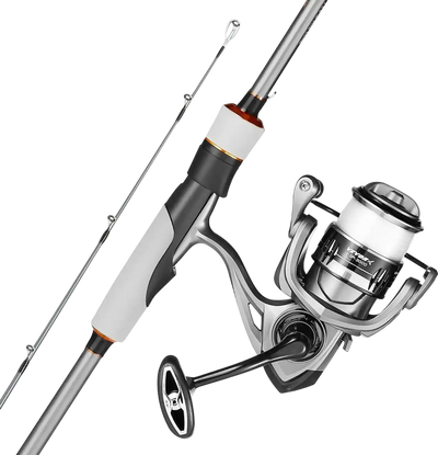 Vevor Rod and Reel Combo 6.5' 2-Piece IM6 Carbon Fiber Spinning Fishing Set New