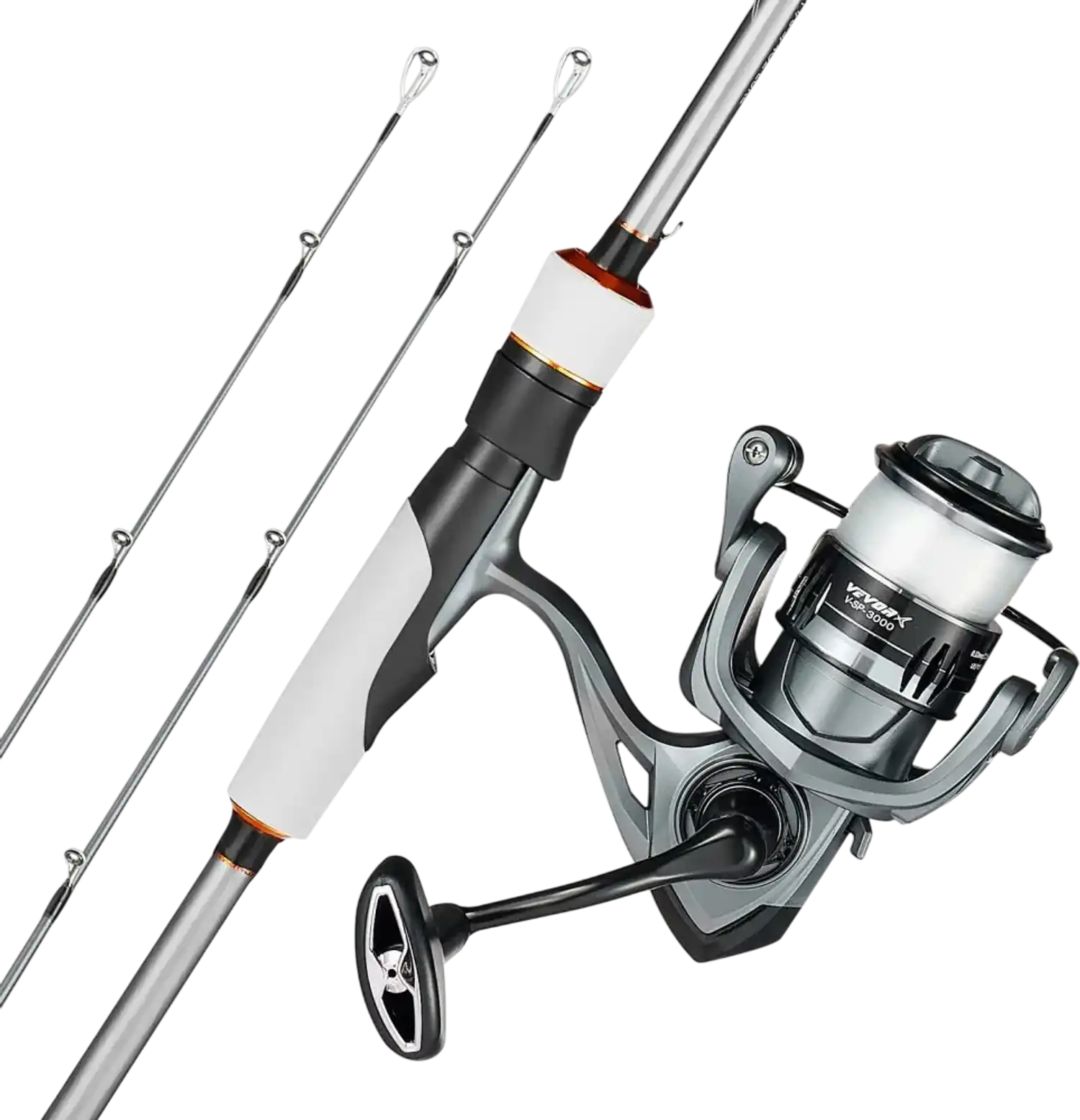Vevor Rod and Reel Combo 7' IM7 Carbon Fiber Spinning Bass Fishing Pole New