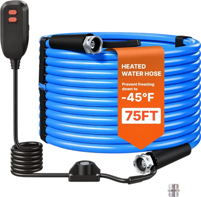 Vevor Heated Water Hose 75' RV Drinking Water Hose New