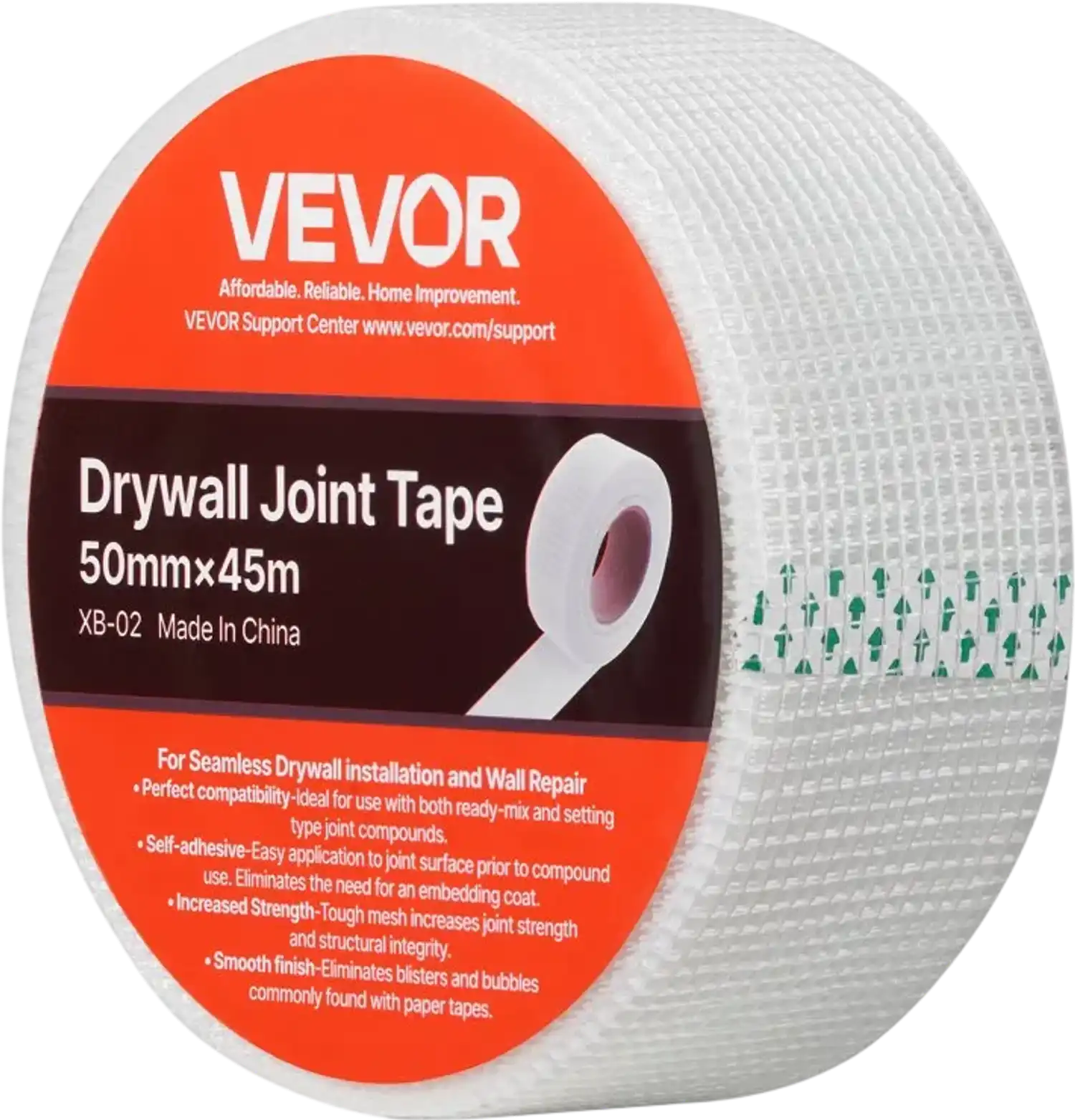 Vevor Drywall Mesh Tape 36-Roll Self-Adhesive Fiberglass Joint Tape 1.97
