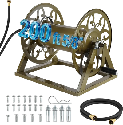 Vevor Hose Reel Wall Mounted Garden 200' x 5/8