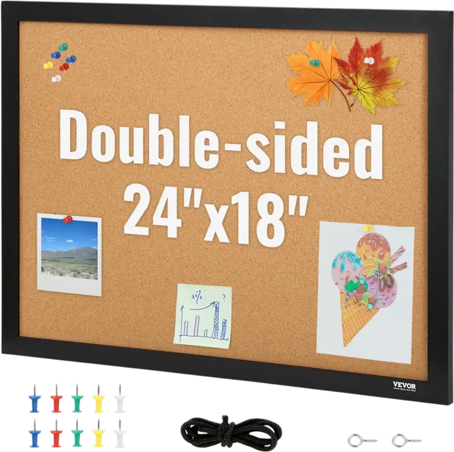 Vevor Bulletin Board Double-Sided 24