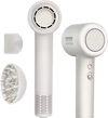 VEVOR High-Speed Hair Dryer with 102,000RPM Brushless Motor, 200 Million Negative Ions Hair Blow Dryer, 3-Color Temp LED Lights & 2 Speeds, Lightweight Hairdryer with Diffuser & Nozzle for Home Travel