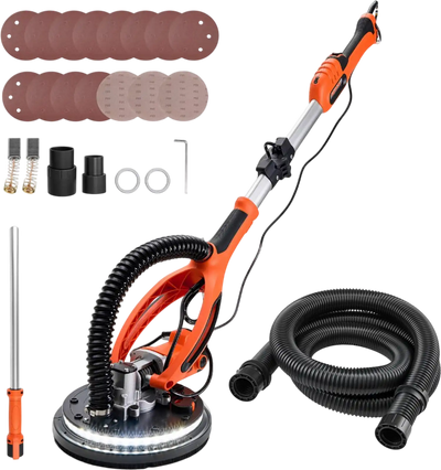 Vevor Drywall Sander Electric Popcorn Ceiling Removal Tool with LED Light New