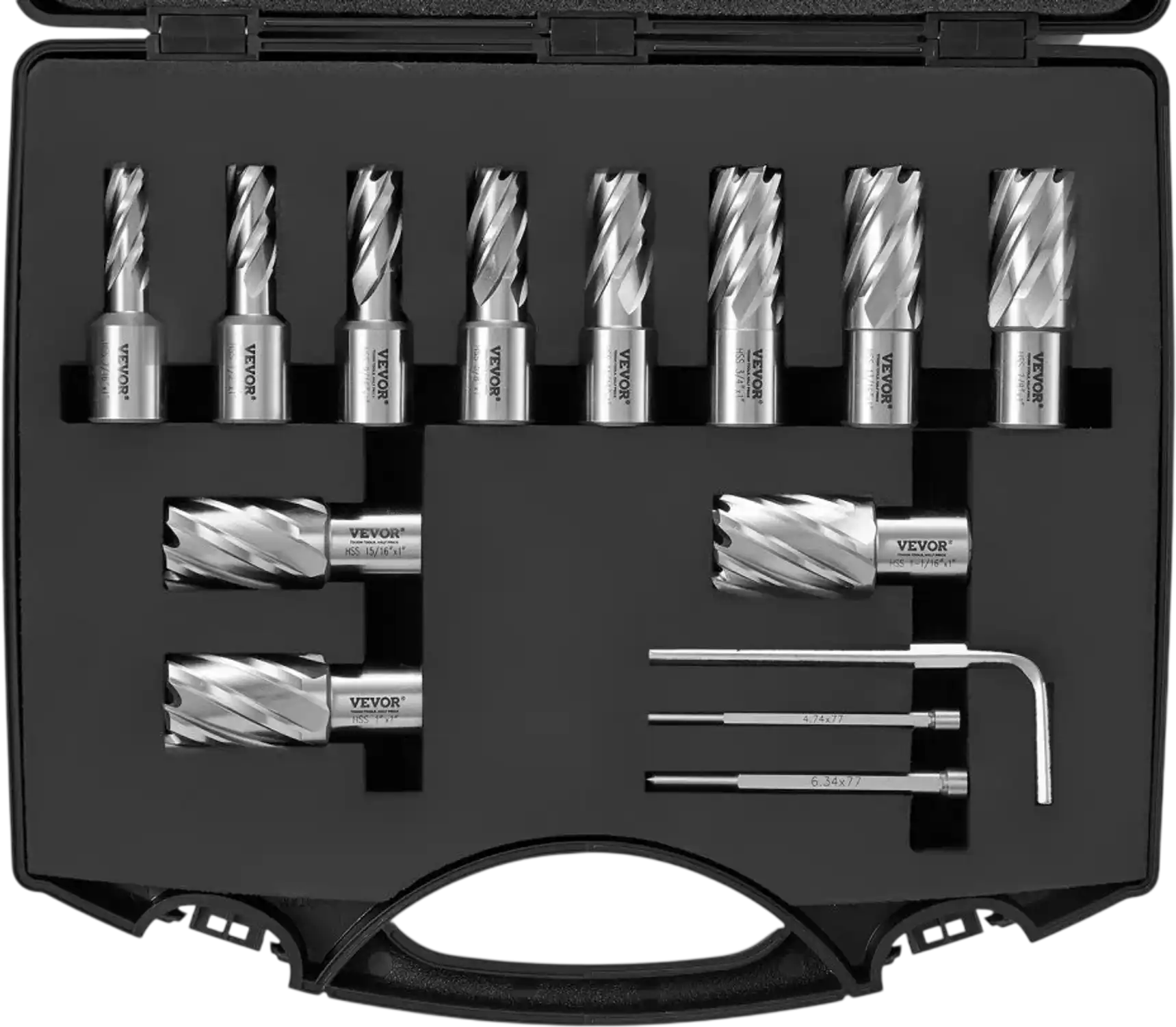 Vevor Annular Cutter Set Magnetic Drill Bits Kit New