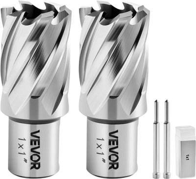 Vevor Annular Cutter Set 4-Pc Weldon Shank Mag Drill Bits Kit New