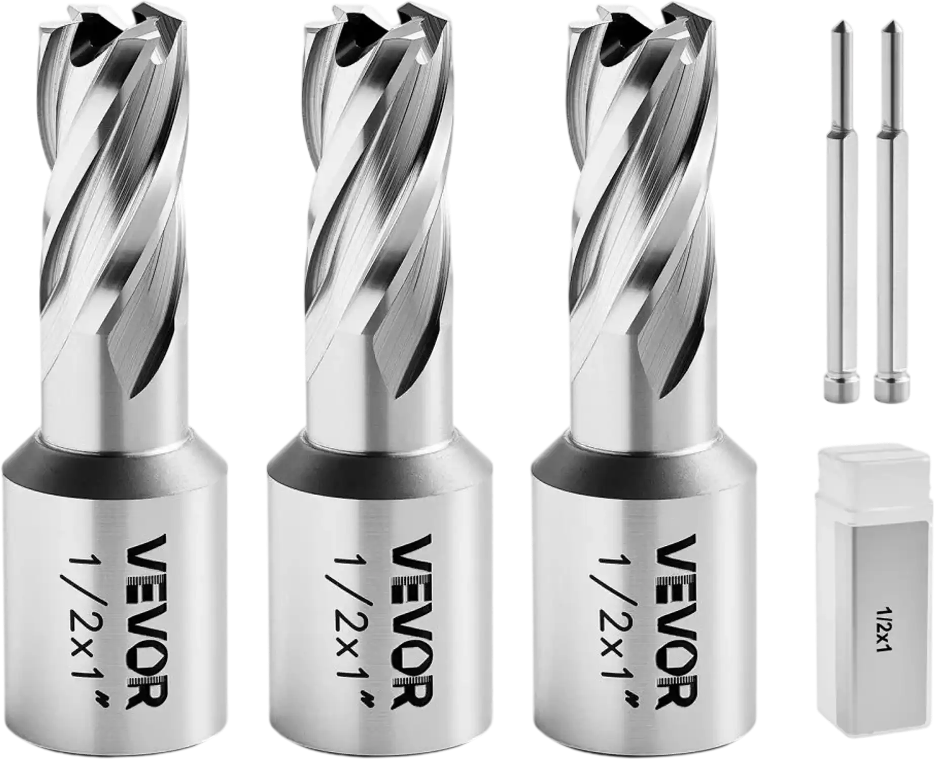 Vevor Annular Cutter Set Mag Drill Bits Kit 5-Pc 1/2