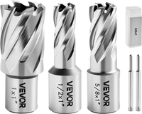VEVOR Annular Cutter Set, 5 pcs Weldon Shank Mag Drill Bits Kit, 1