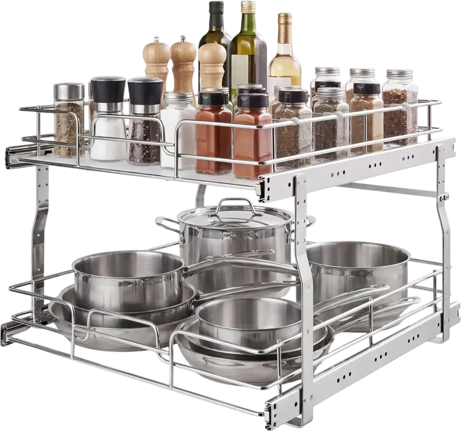 Vevor Pull-Out Cabinet Organizer 2-Tier 20