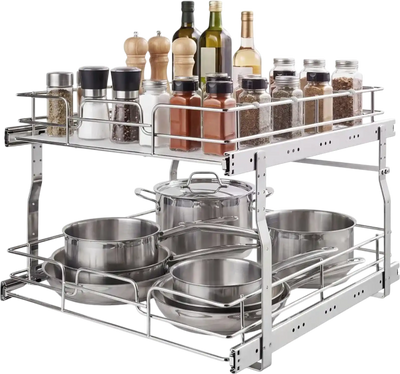 VEVOR 2 Tier Pull Out Cabinet Organizer 20