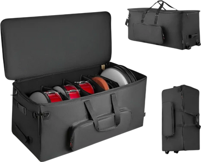 Vevor Drum Bag Electronic Drum Kit Travel Case with Wheels 36.2