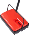 VEVOR Carpet Sweeper Manual, Floor Sweeper with 300 ml Dustbin Capacity Easy to Empty, 6.7 inch Cleaning Width for Home Office Carpets Pet Hair Dust, Red