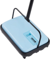 VEVOR Carpet Sweeper Manual, Floor Sweeper with 300 ml Dustbin Capacity Easy to Empty, 6.7 inch Cleaning Width for Home Office Carpets Pet Hair Dust, Blue