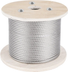 VEVOR 316 Stainless Steel Cable, 500FT Stainless Steel Wire Rope of 5/32 Inch Diameter and 1x19 Construction, 3300 LBS Breaking Strength Steel Cable for Outdoor Railing Decking DIY Balustrade
