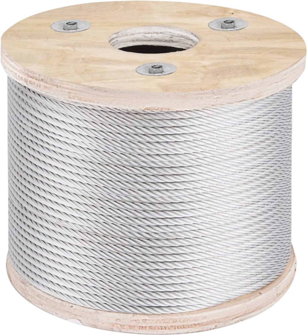 304 Stainless Steel Wire Rope Cable, 3/16", 7x19, 250 ft reel