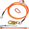 VEVOR 16mm Steel Core Flipline, 10ft(3m) Arborist Flipline, Flip Line for Tree Climbing with Alloy Steel Snap Hook & Aluminum Alloy Carabiner, 30KN Breaking Tension for Fall Protection, Tree Climber