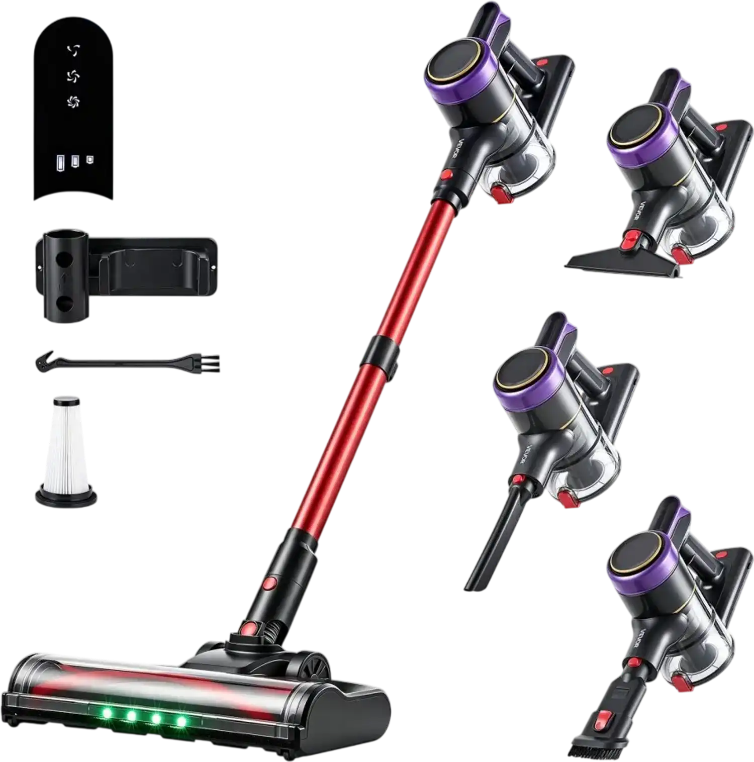 Vevor Stick Vacuum Cleaner Cordless 400W 40kPa Lightweight Handheld for Home Pet Hair New