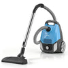 VEVOR Canister Vacuum Cleaner 1000 W 17 kPa Portable Bagged Canister Vacuum, for Carpets, Hardwood Floors, Pet Hair, Adjustable Strong Suction, HEPA Filtration, 3 Collection Bags, Hose, Attachments