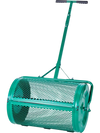 VEVOR Compost Spreader, 24 in Wide Peat Moss Spreader with Push/Tow Handle, 4 Heights Adjustable, Powder-Coated Steel Garden Peat Moss Roller, Heavy Duty Grass Seed Spreaders for Planting Seeding