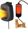 VEVOR Dog House Heater, 800W Pet Heater House with Overheat Protection, Adjustable Temperature & 24H Timer, Portable Electric Warmer with Anti-Bite Metal Material, Lightweight Chicken Coops Heated
