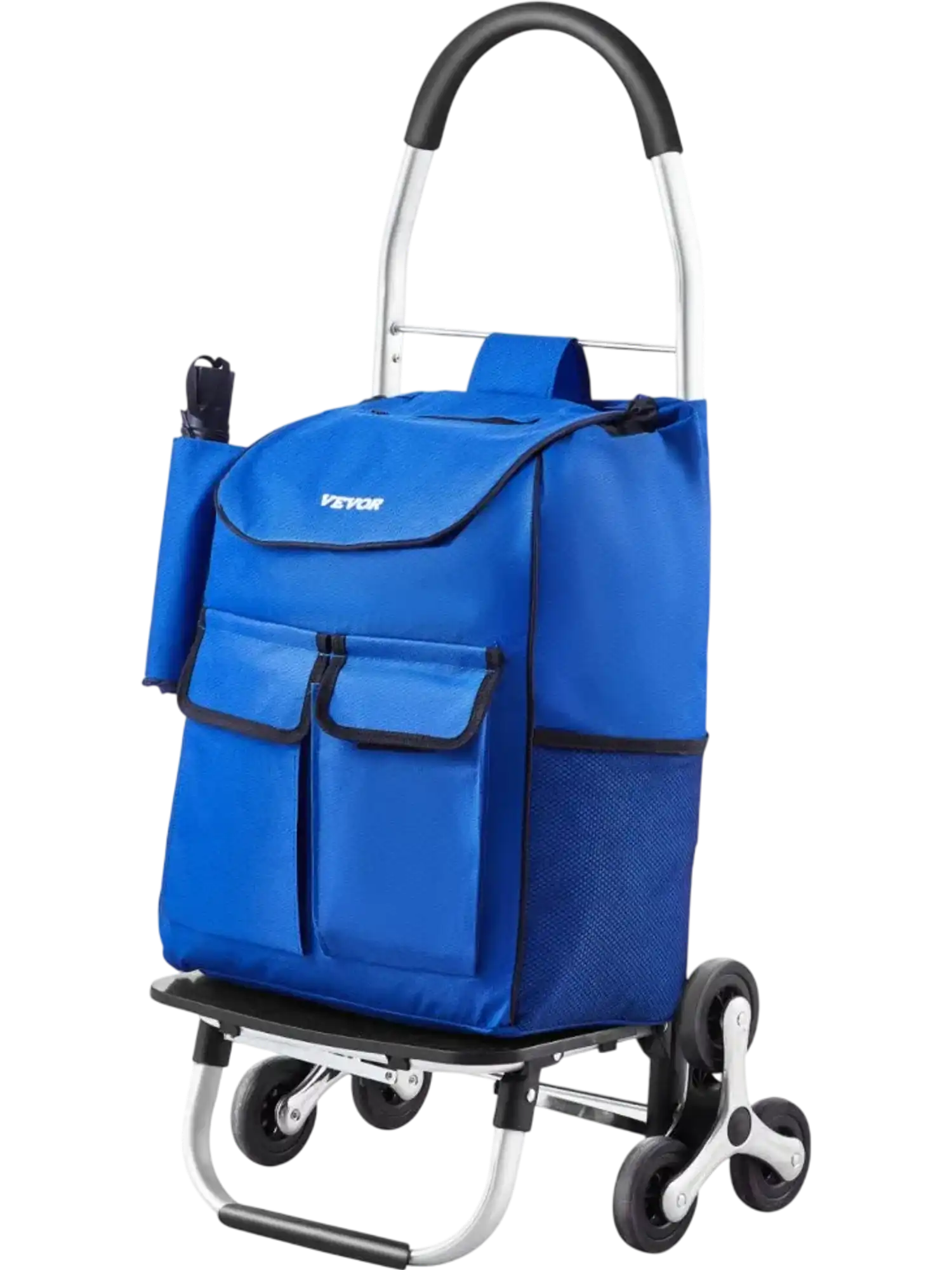 Vevor Stair Climbing Cart 36L Foldable Shopping Cart with 6 Wheels New
