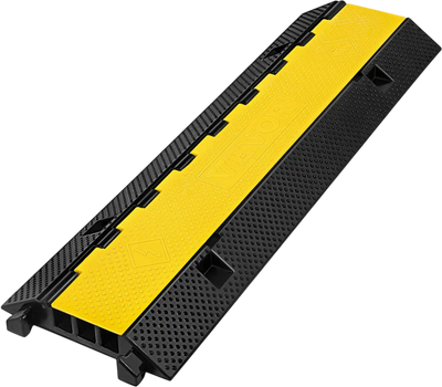 Vevor Cable Protector Ramp 3-Channel Rubber Wire Cord Cover 40.5