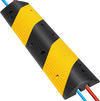 VEVOR Modular Rubber Traffic Speed Bump 2 Channel Cable Protector Ramp