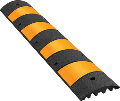 Vevor Speed Bump 6' Modular Rubber Dual-Channel Cable Guard Ramp New