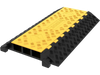 VEVOR Rubber Cable Guard, 3-Channel, 2 x 2.3 in - Durable Cord Protection Ramp for Driveways, 6600 lbs Capacity